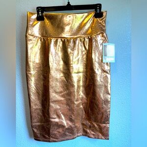 Lularoe elegant Copper Cassie Pencil Skirt-Medium